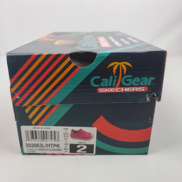 Skechers cali gear Gusman steps pink lightweight shoes size‎ 2 new with box - Picture 8 of 11